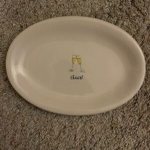 Rae Dunn Magenta forever wedding cheers tray glass dish love trinket